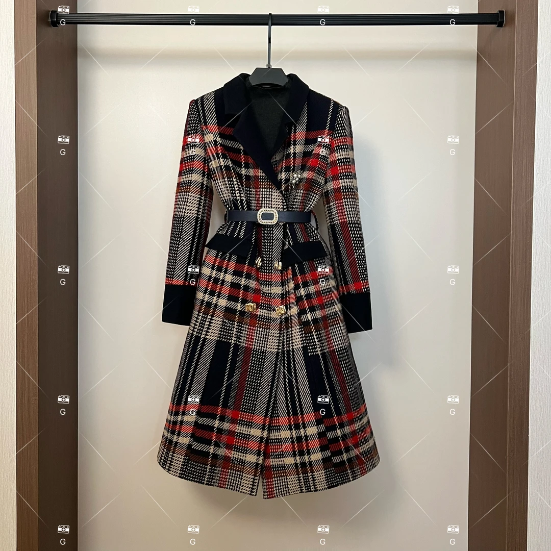 秋冬气质小香风设计师中长款羽绒服轻奢女 GS-57713