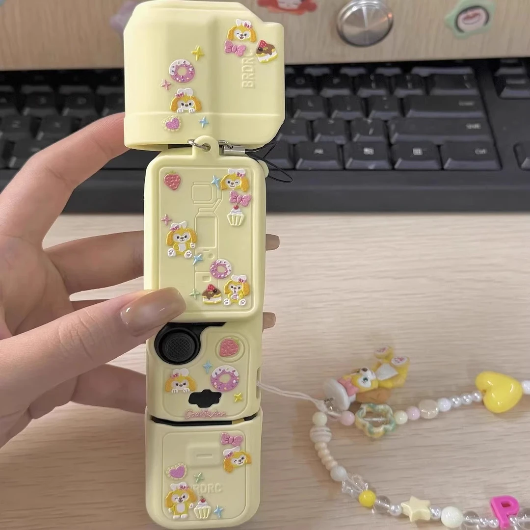 适用大疆Pocket3硅胶套黄机身口袋相机保护套配件保护罩防尘罩