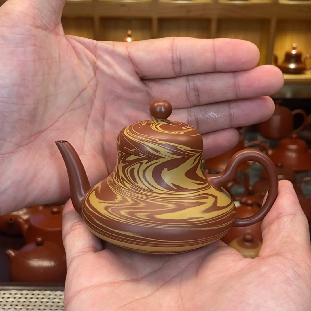 茶壶紫砂潮州手拉壶，全手工