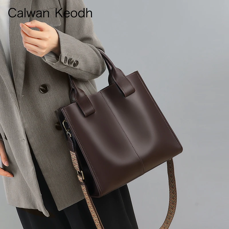 Calwan Keodh真皮包包女轻奢百搭斜挎手提包生日礼物送女友送老婆