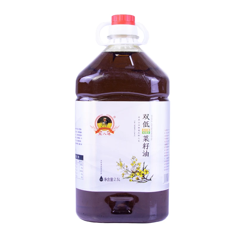 熊八妹双低优质菜籽油浓香低芥酸低硫苷菜籽油物理二级压榨菜油