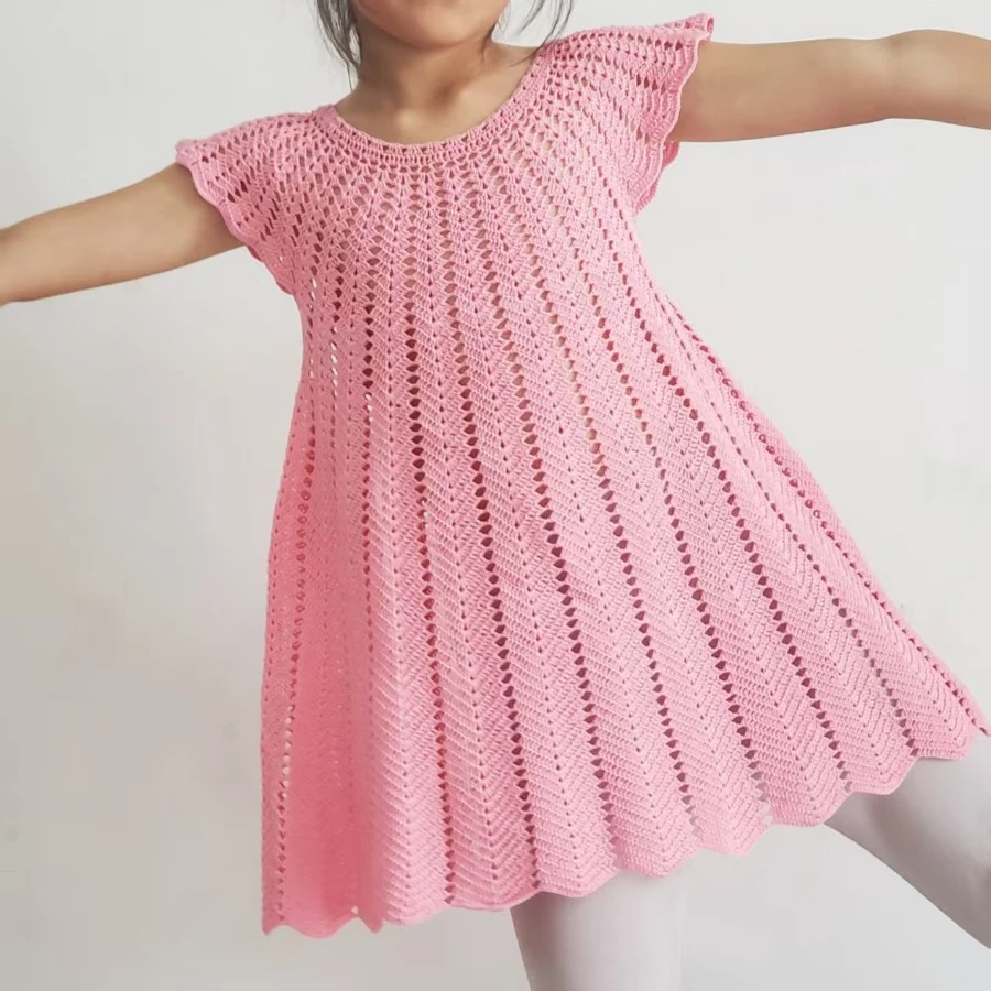 小甜心亲子装连衣裙钩织视频教程