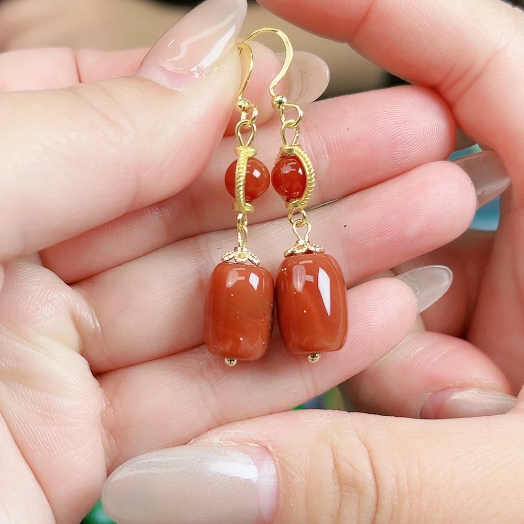 翡翠颈饰银S925镶嵌耳饰