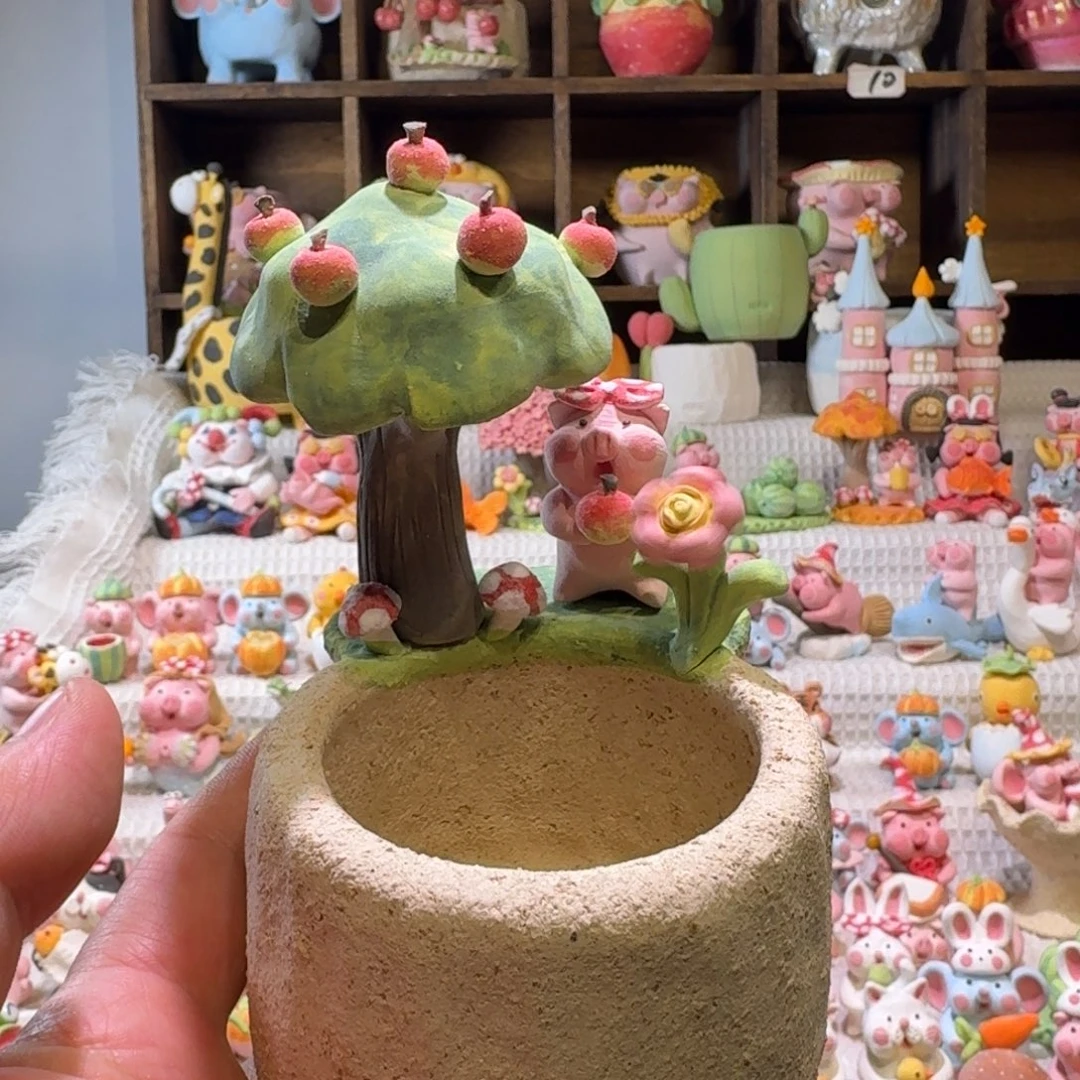 厂家直销手工花盆摆件