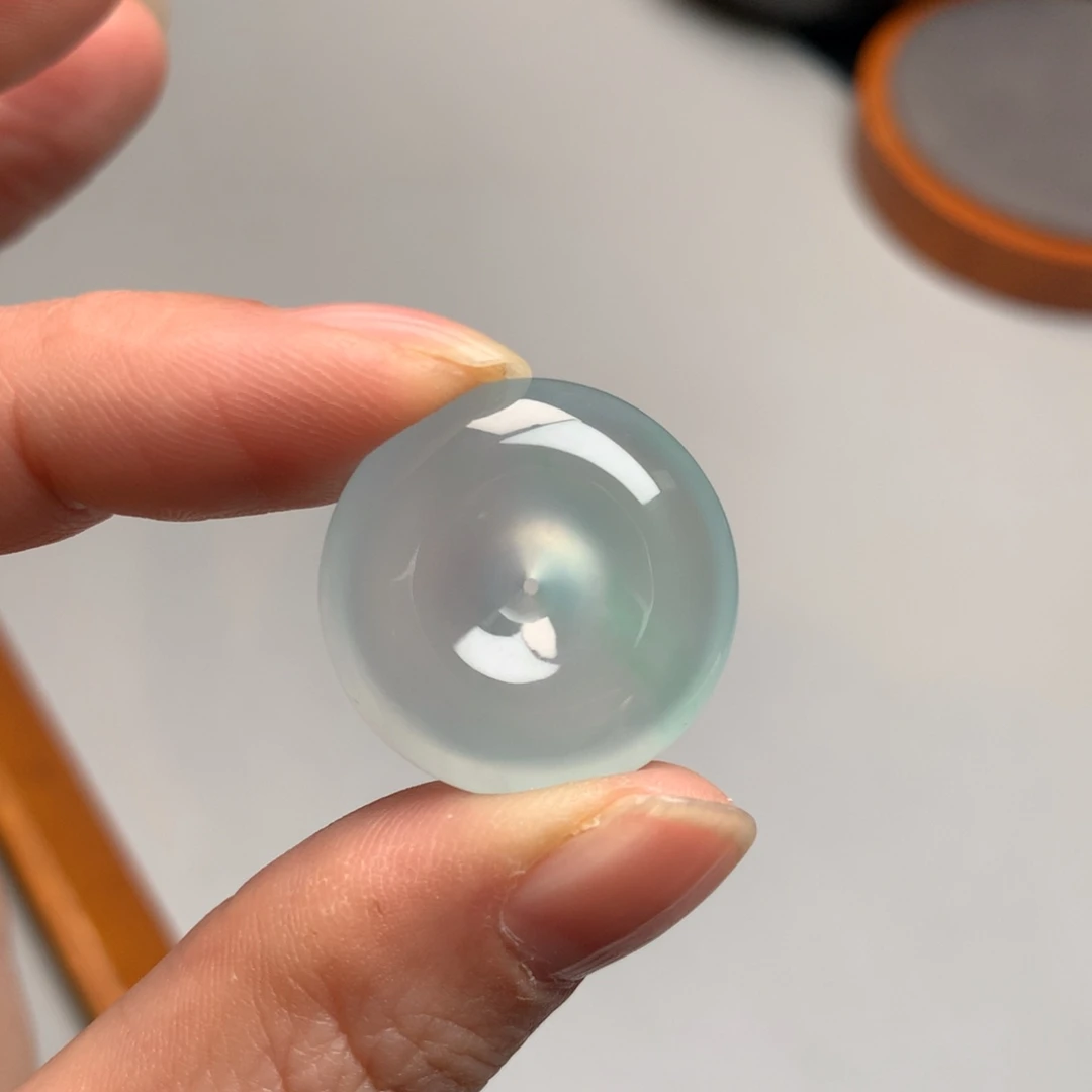 翡翠颈饰未镶嵌天然缅甸翡翠吊坠23.7-7.8