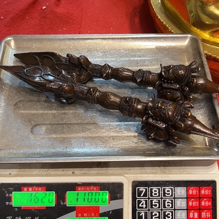 磕***虫黄铜摆件，文房工艺品摆件
