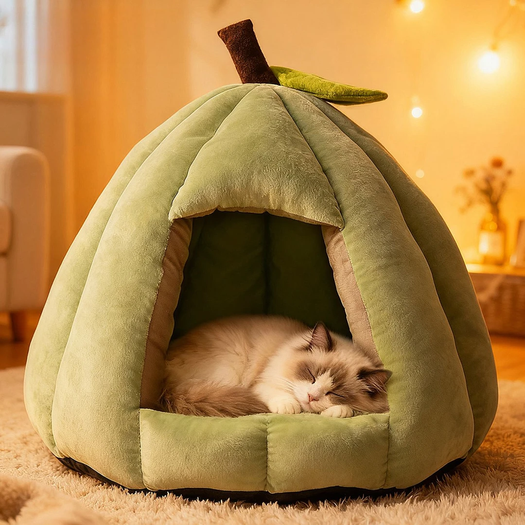 猫窝冬季保暖封闭式猫床四季通用猫屋宠物猫咪秋冬睡觉用锁温狗窝