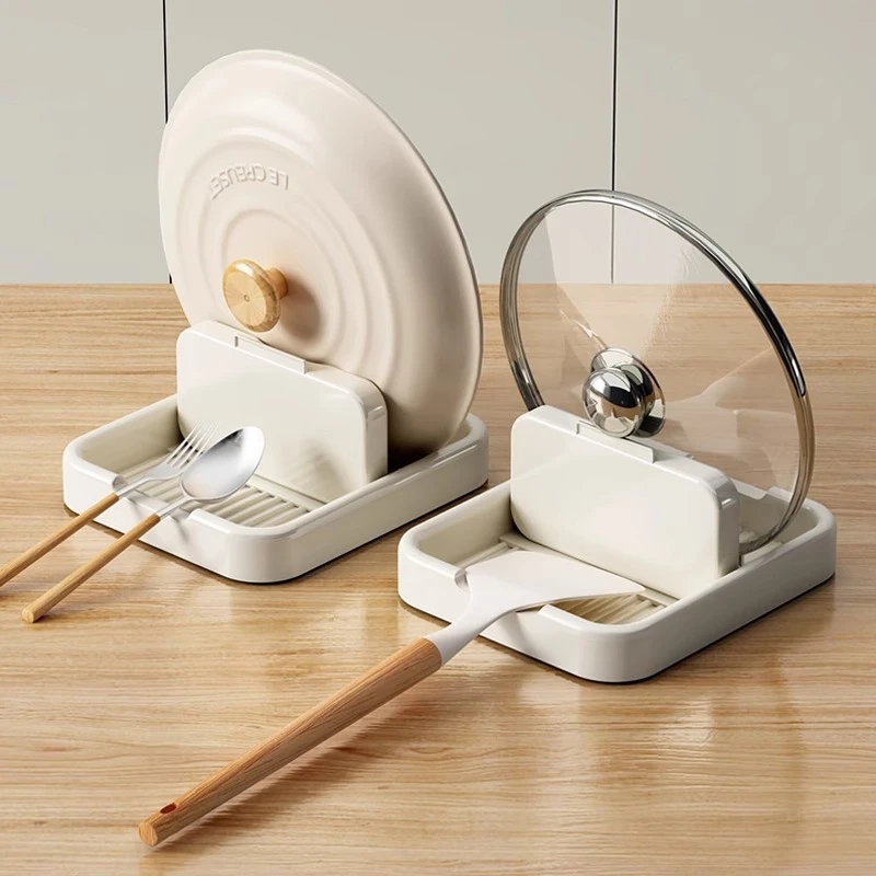 贝凯厨房锅盖架台面可折叠置物架放勺子炒菜铲子锅铲架托收纳神器