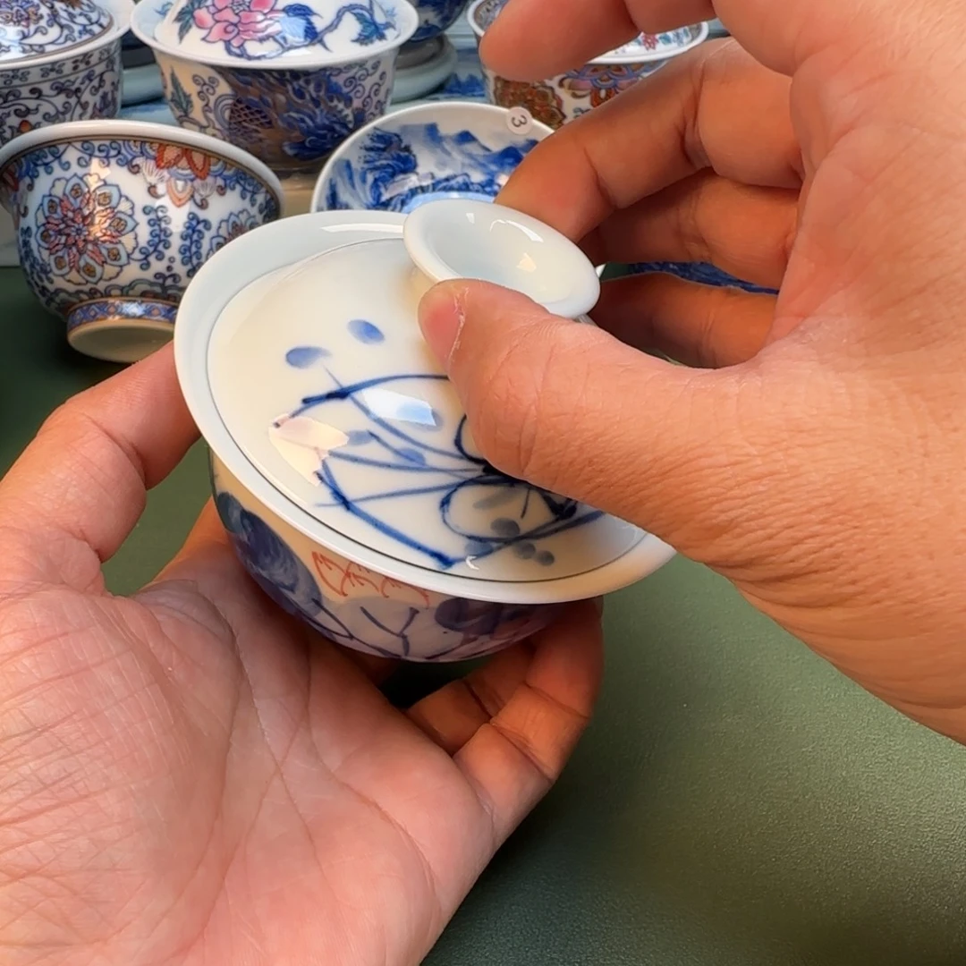 纯手工纯手绘茶具石头57