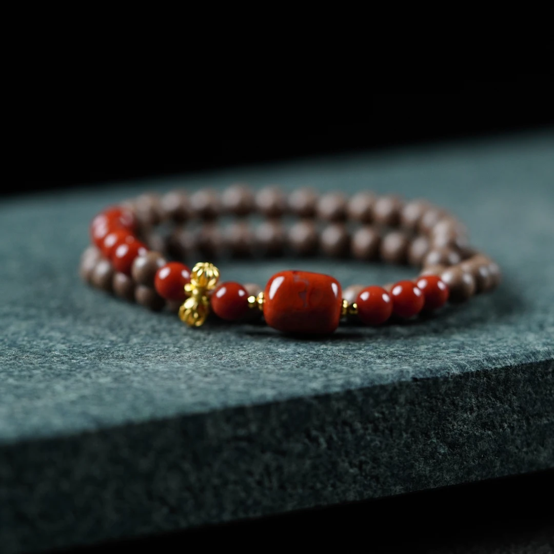 【珊木居】HXZ770JY TO-P系列 息肌丸合香珠0.6圆珠双圈手串