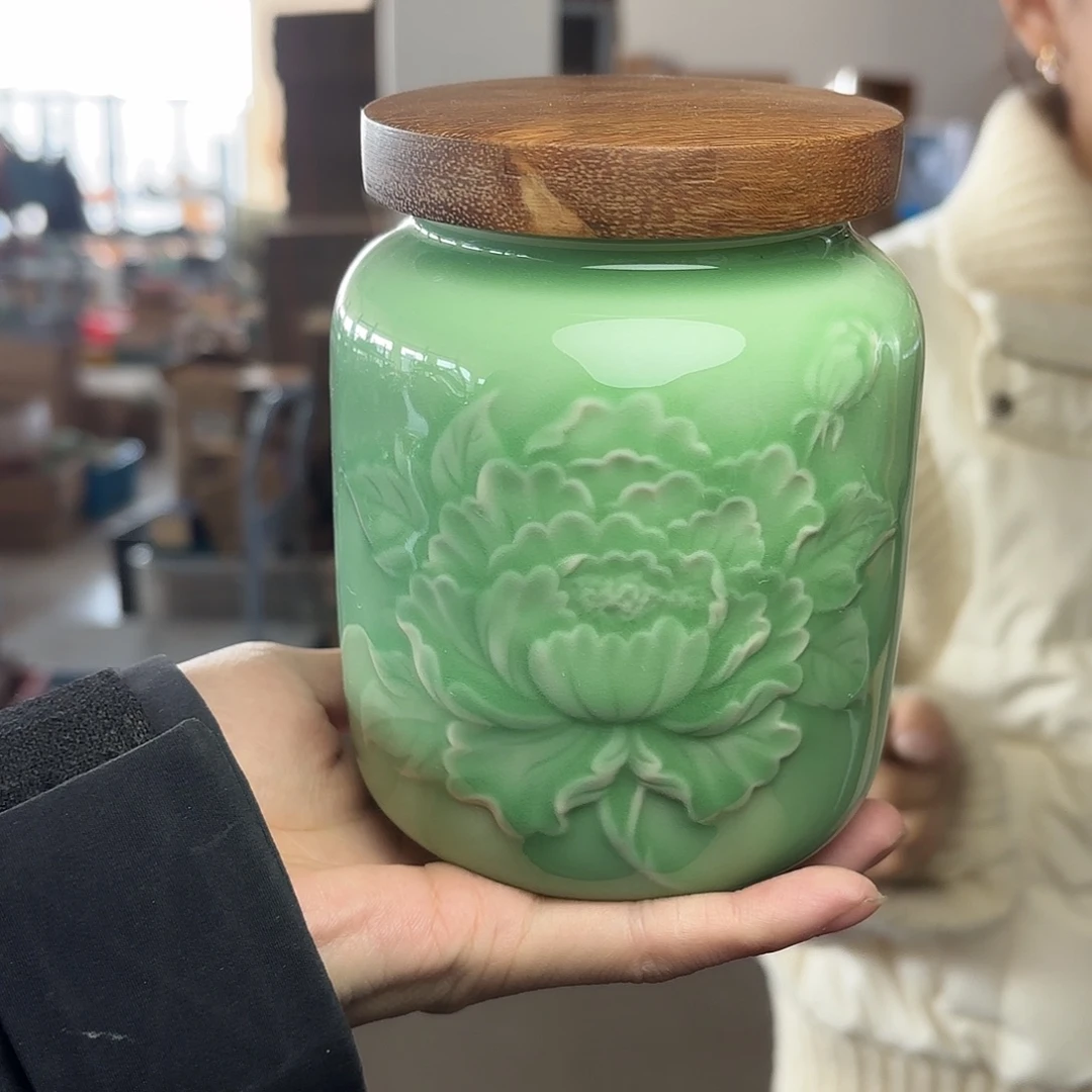 龙泉云间青瓷小米茶器