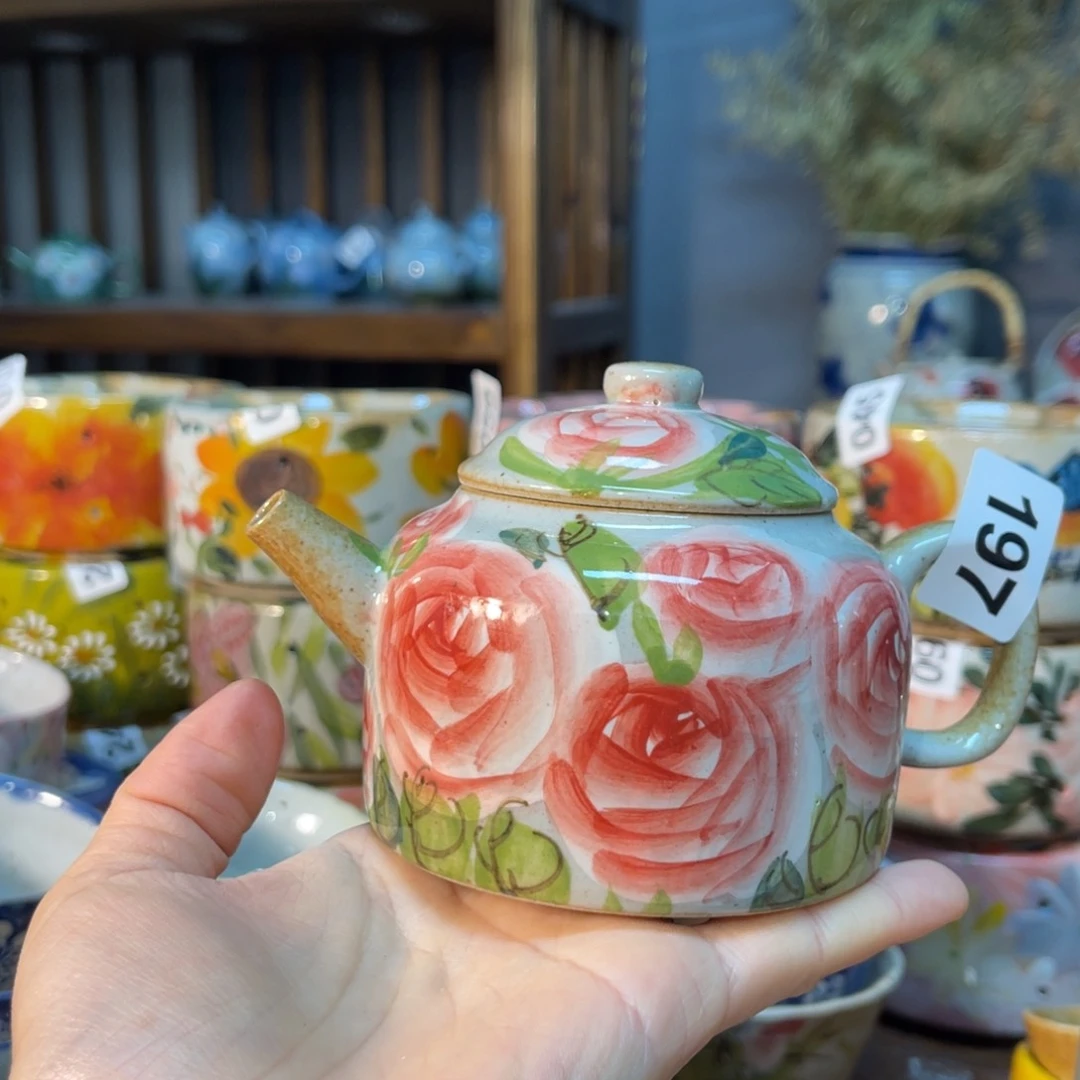 杯素浅陶瓷手工手绘