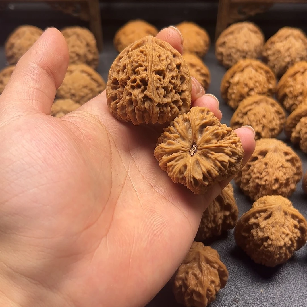 發***財桃核吊坠文玩核桃