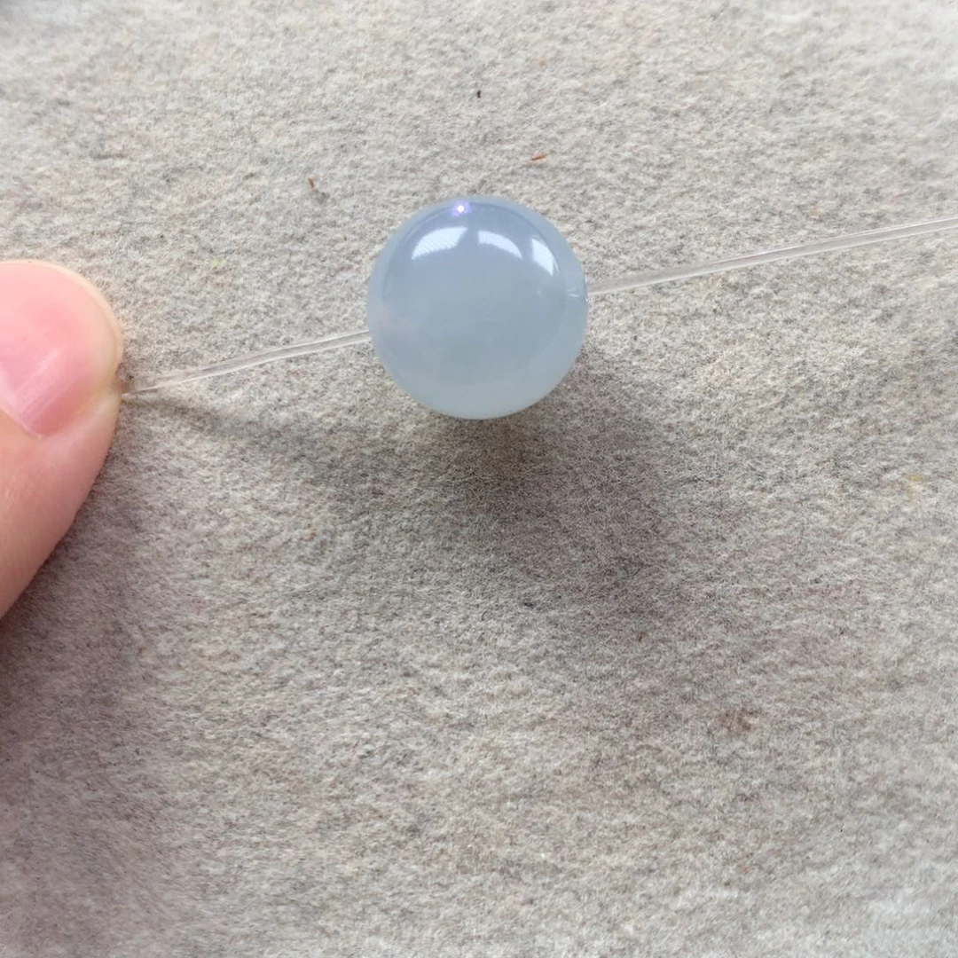 翡翠未镶嵌手链13mm蓝底