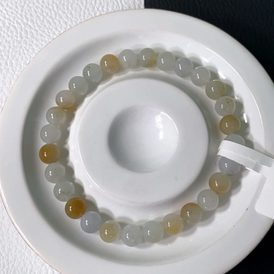 手链翡翠未镶嵌卡 6+