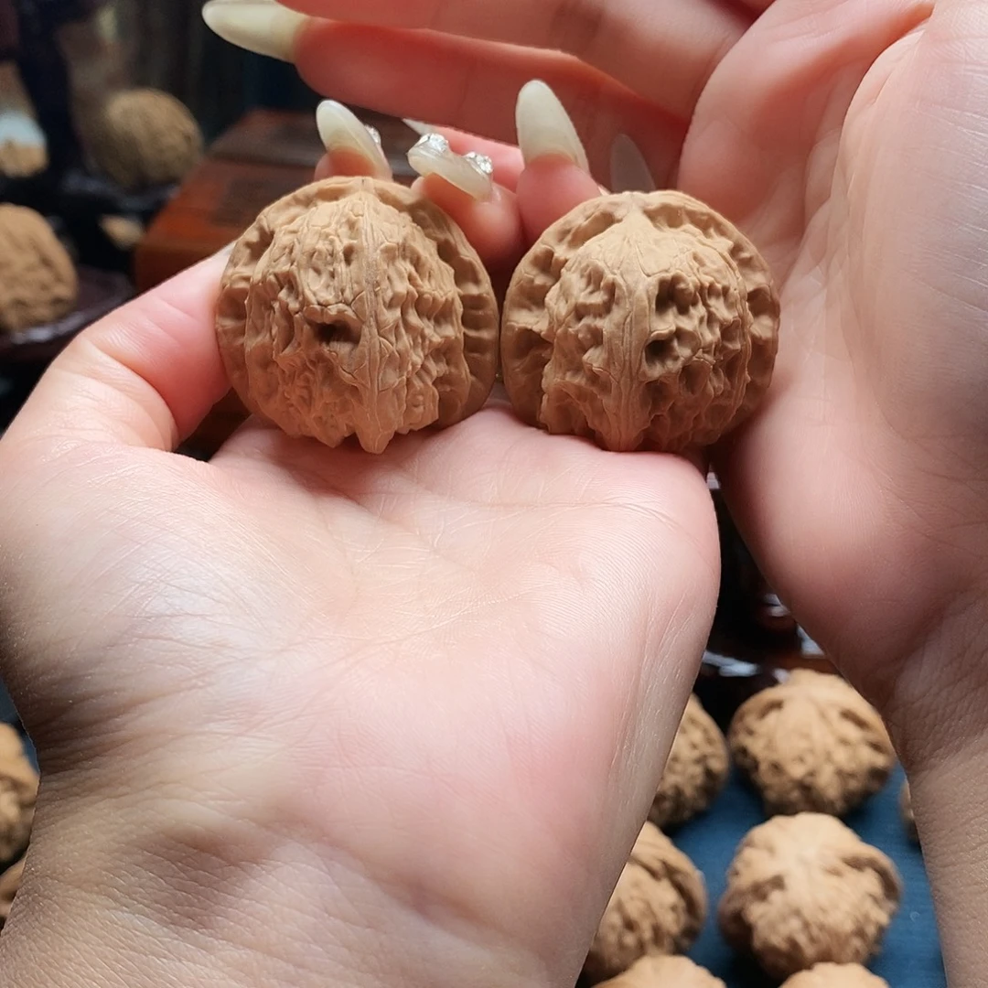 吊坠文玩核桃白狮子39