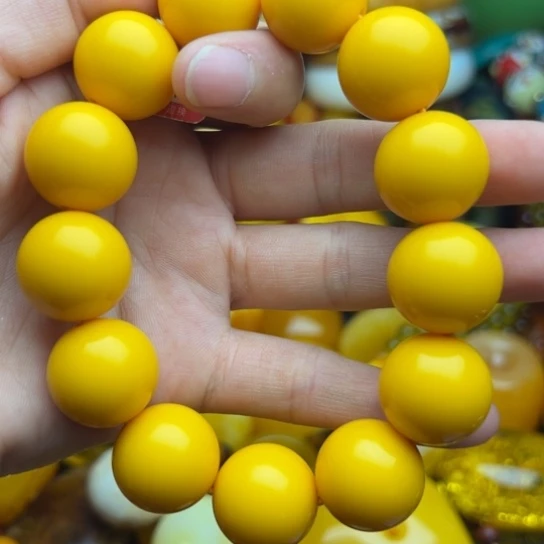 未镶嵌琥珀手链蜜蜡