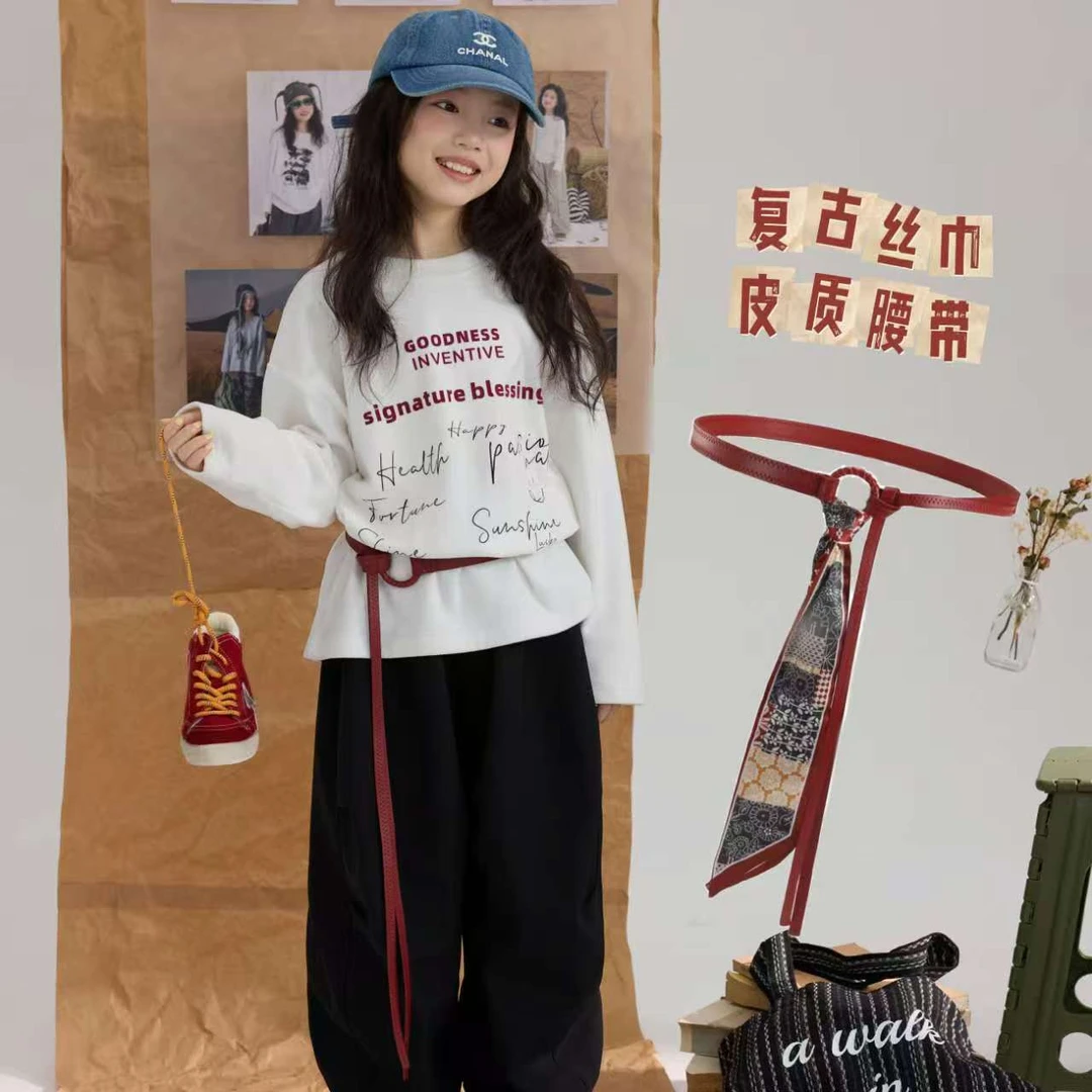 彩色复古丝巾男女腰带女配连衣裙时尚百搭装饰牛仔裤环个性细皮带