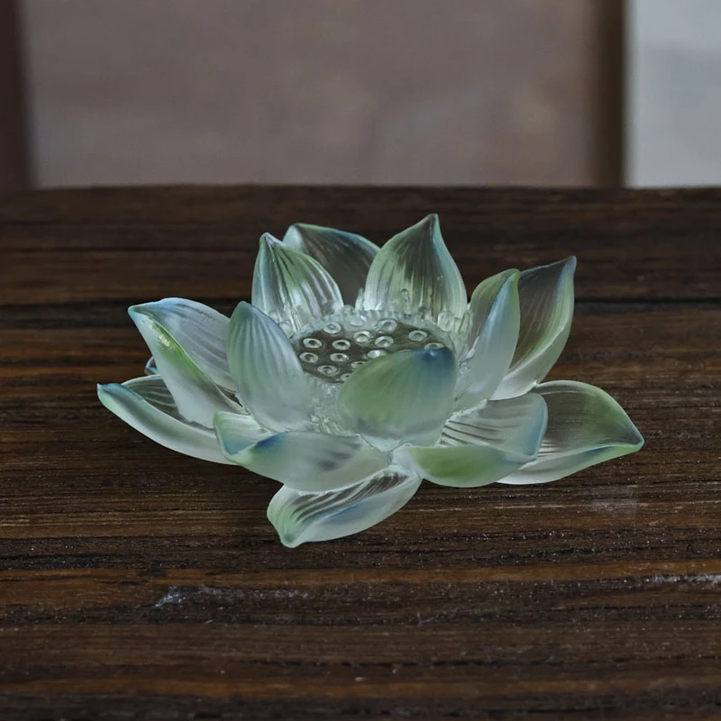 【陶珊居】七月荷花杯垫（琉璃S0255）