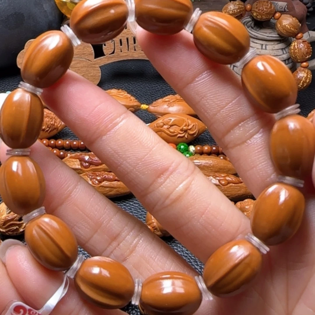 【闪购商品】橄榄核手串小籽鲨鱼背