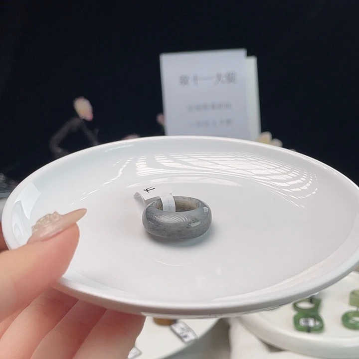 和田玉未镶嵌戒指g70芝麻糊馒头16.6不退换