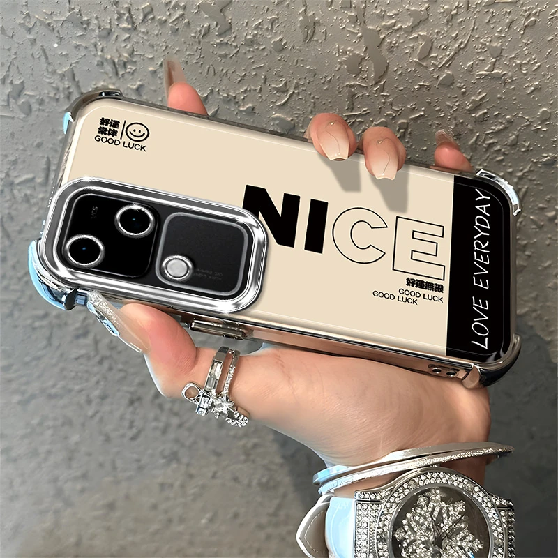 适用于【VIVO】S18Pro简约个性nice时尚英文创意网红防摔手机壳