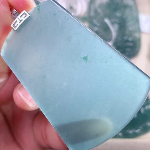 【闪购商品】翡翠18K金镶嵌颈饰天然翡翠