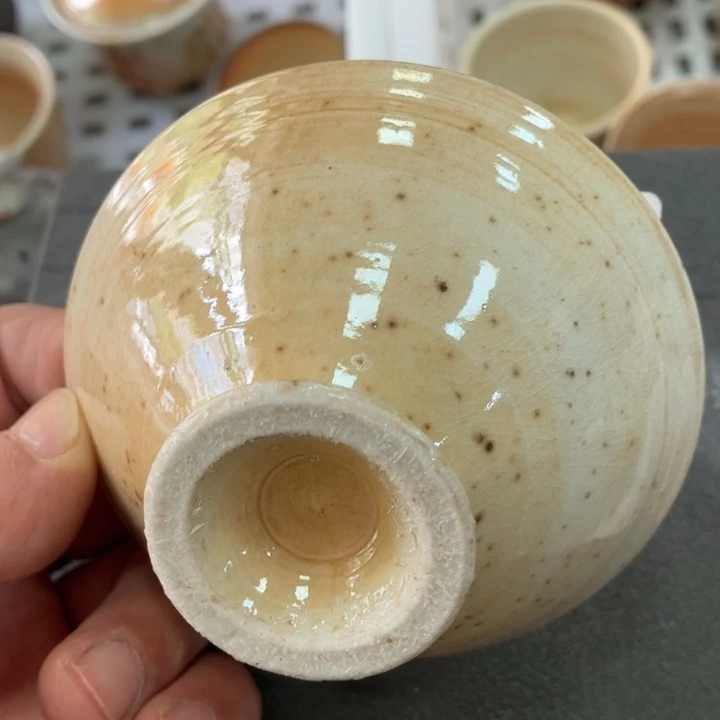 柴烧茶具茶杯大放漏