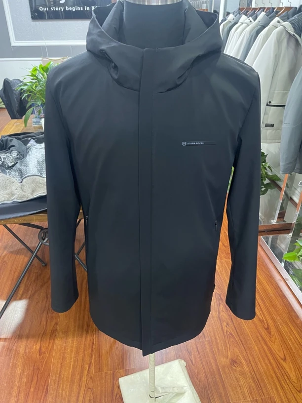 男装冲锋衣休闲商务连帽三穿加厚皮毛内胆可脱卸派克服