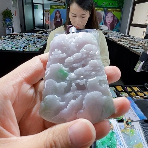 翡翠未镶嵌项链翡翠