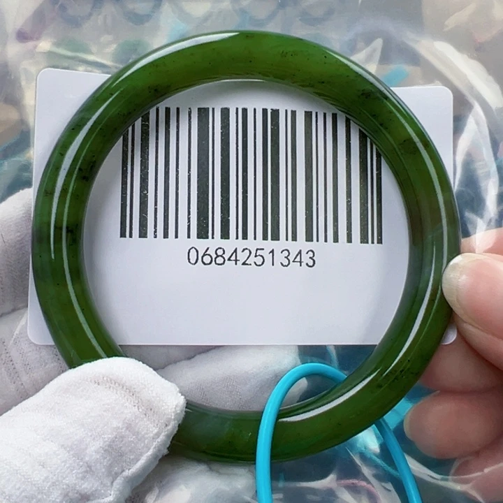 和田玉未镶嵌手镯包容59.5