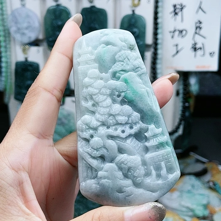 翡翠未镶嵌颈饰翡翠