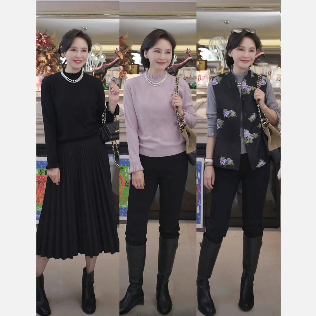 我是摩羯花苞领衫 60支美丽诺羊毛18G秋冬毛衫打底衫针织衫