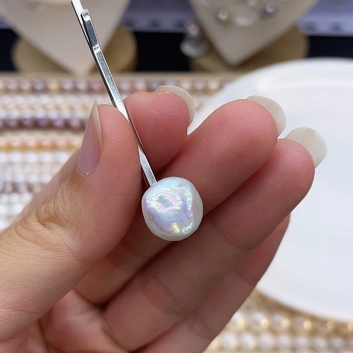 颈饰银S925镶嵌淡水珍珠