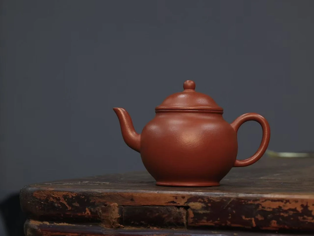 文人古茶器朱泥宫灯壶125毫升