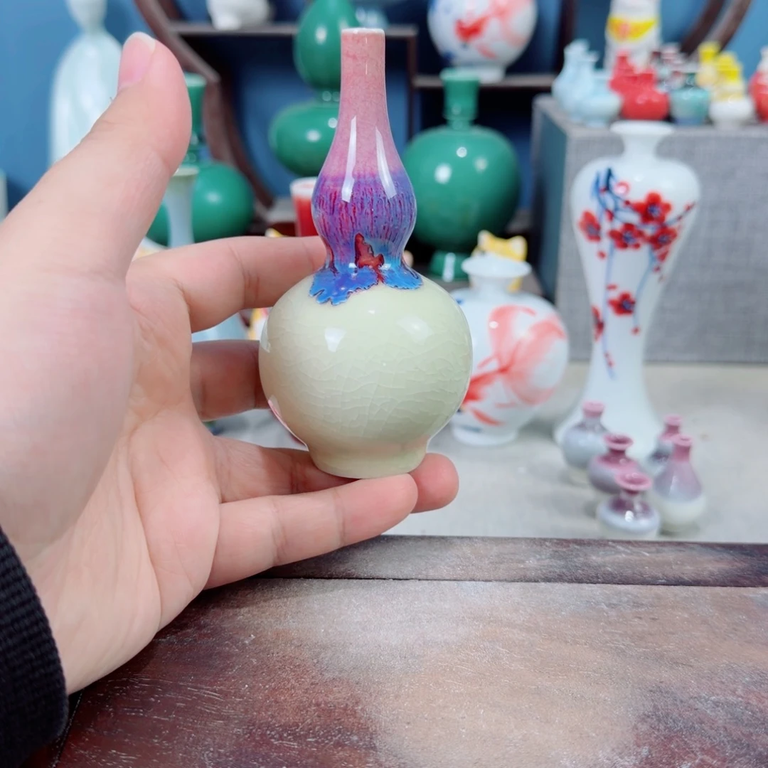 陶瓷手工小花器摆件