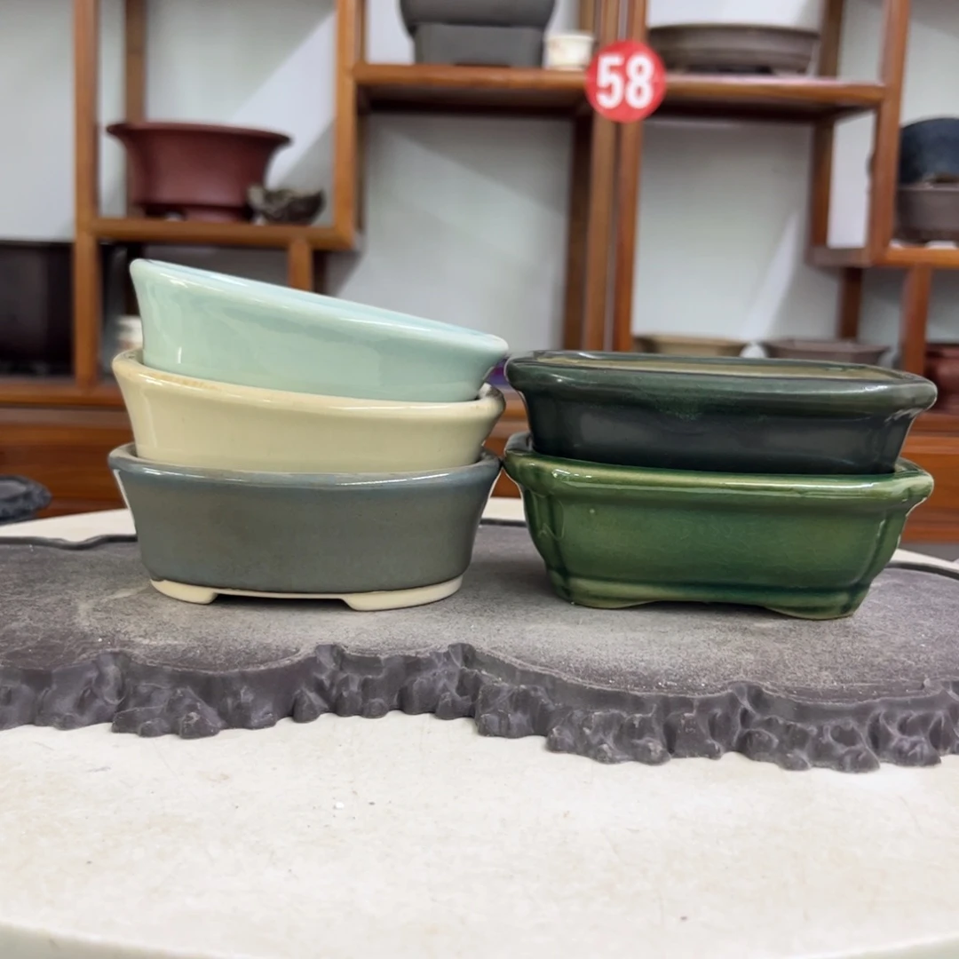 紫砂花盆瑕疵4-11-9-3。4-13-10-2