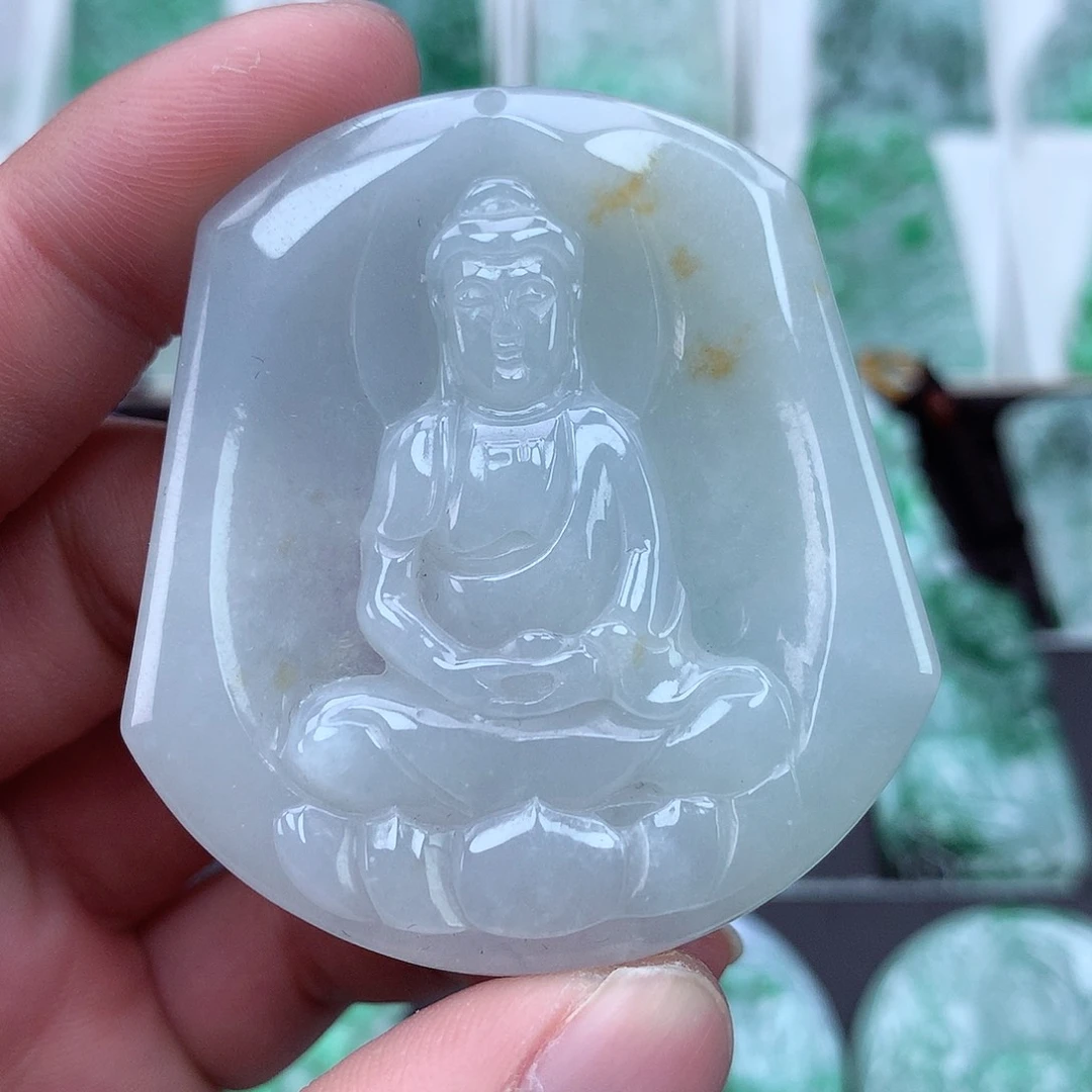 翡翠颈饰未镶嵌翡翠吊坠