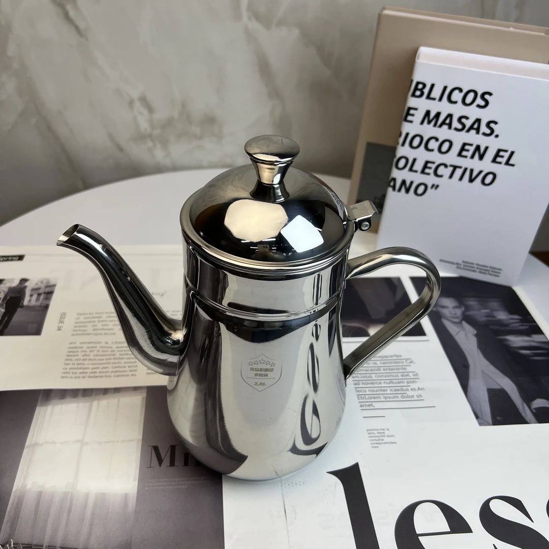 厨房不锈钢油壶家用不挂油带过滤网油罐油瓶食品级加厚调味罐储存