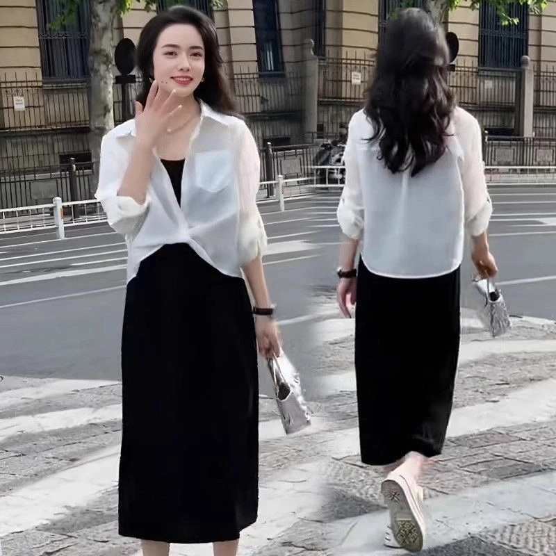 气质夏季小香风子套装女2025季新减龄显瘦感小个子防晒夏天两件套