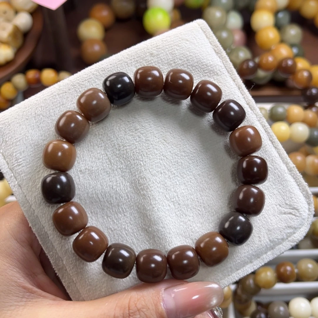 菩提根/象牙果手串新款干磨巧克力12