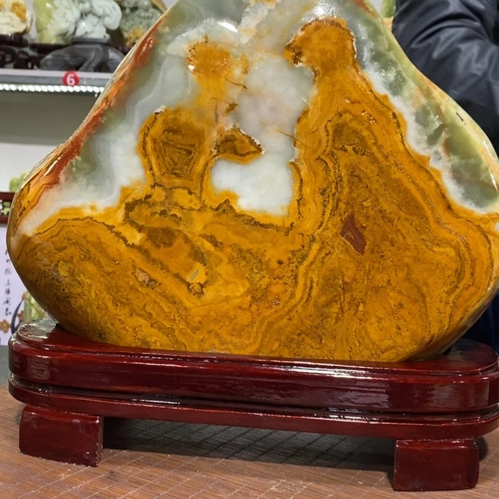 石材六**泉家居摆件 奇石摆件