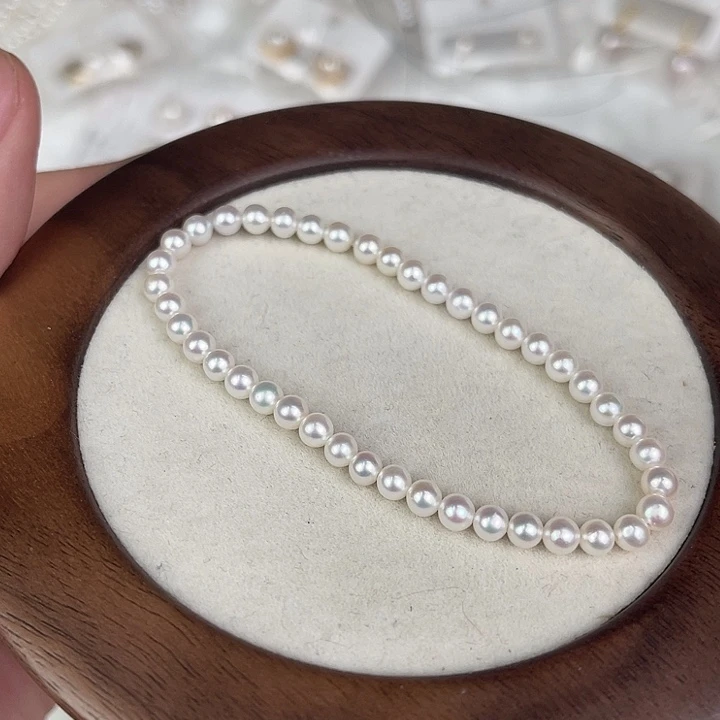 天然珍珠银S925镶嵌淡水珍珠