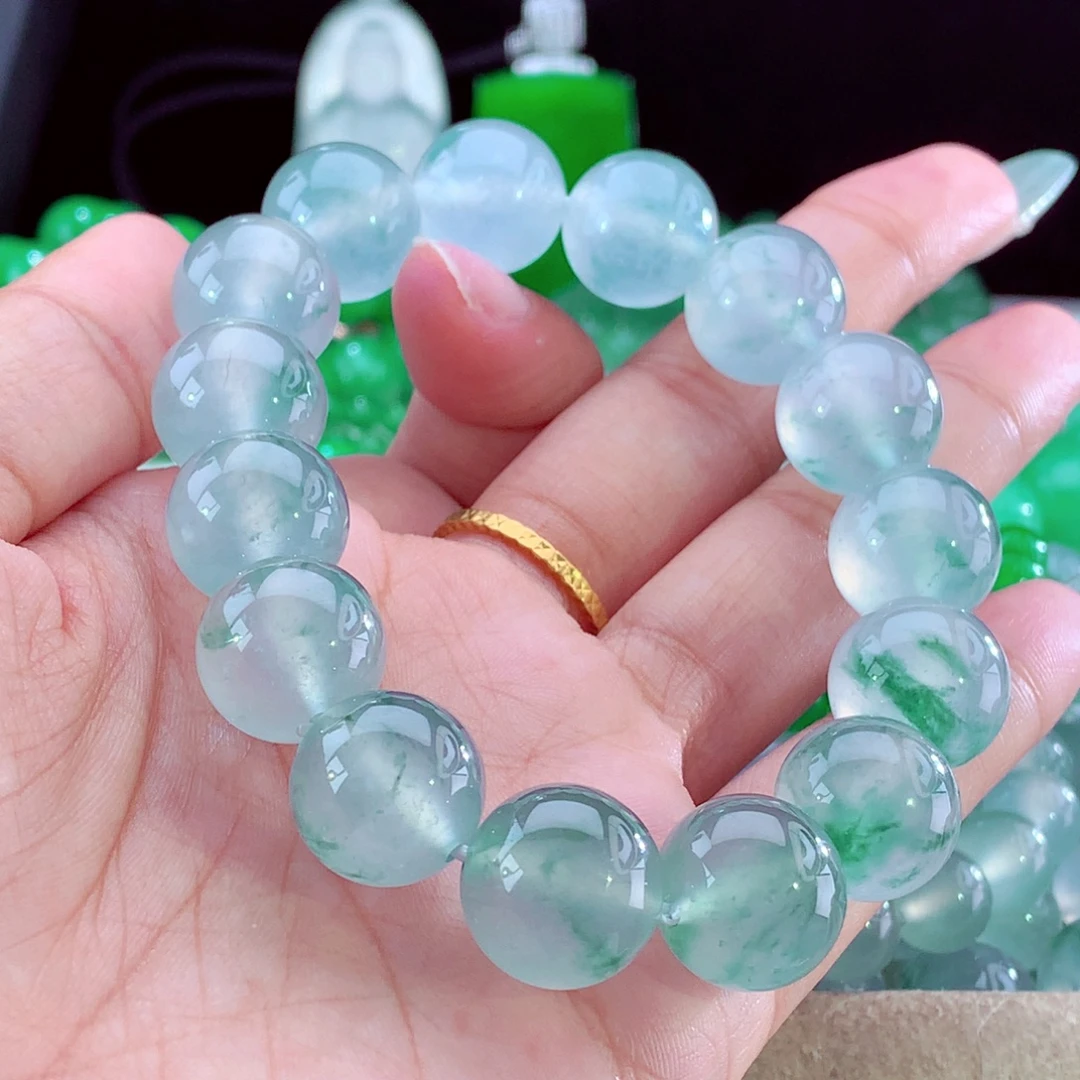 翡翠未镶嵌手链天然缅甸A货