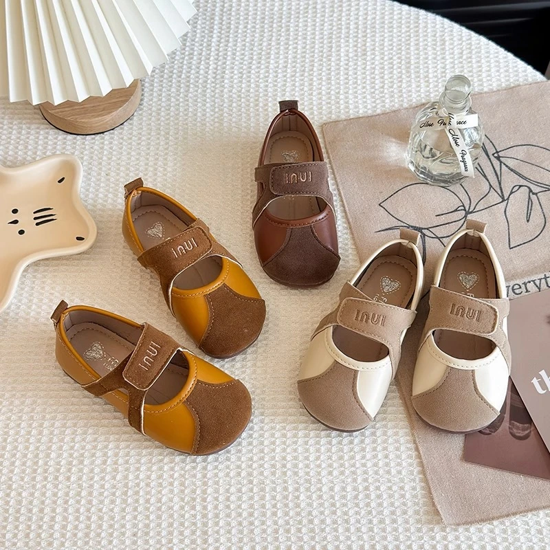 ABC 女童小皮鞋2025年春秋新款中大童女孩公主鞋软底小童宝宝单鞋