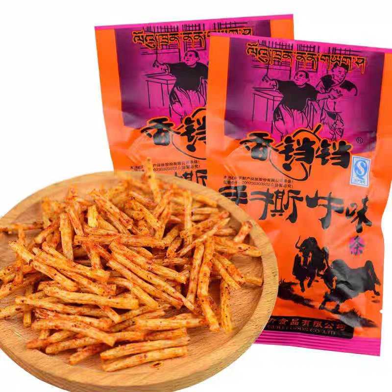 香铛铛酒鬼手撕牛味辣条校园辣条儿时麻辣小零食8090怀旧小吃