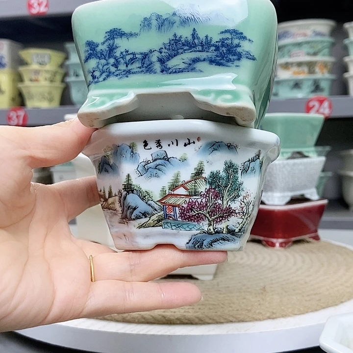 紫砂花瓶紫砂花盆