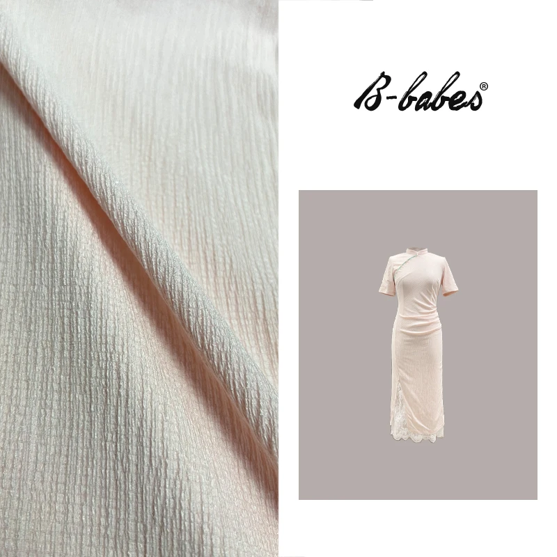 B-babes【桃花酿】新中式国风改良旗袍修身短袖气质显瘦连衣裙