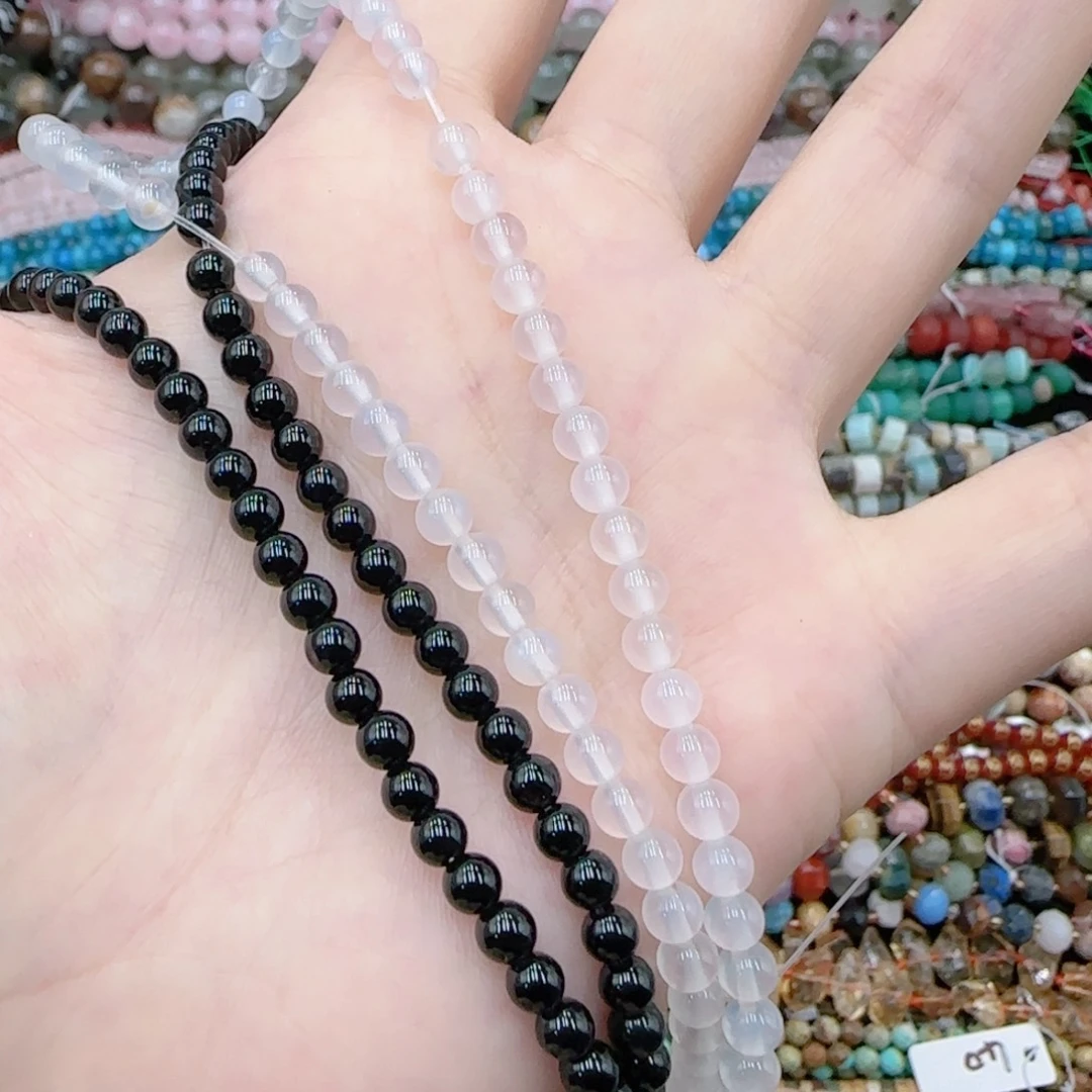 玛瑙/玉髓未镶嵌珠宝半成品黑白玛瑙卡4各一