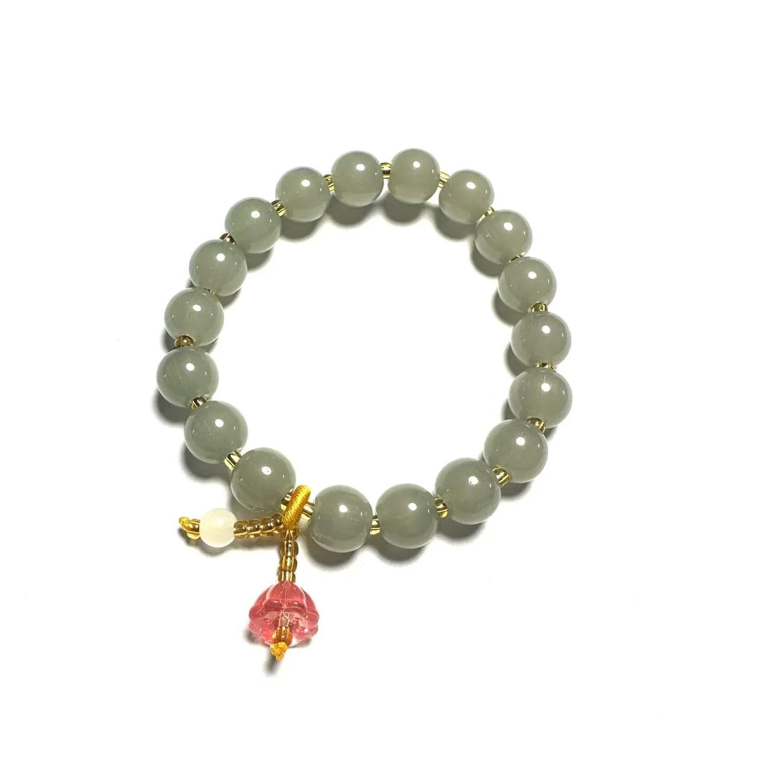 LQ048-天然烟紫精美手串-尺寸10mm